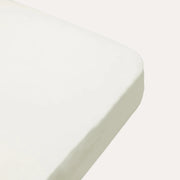 Dear April Pure Nature Fitted Sheet fitted around a mattress corner