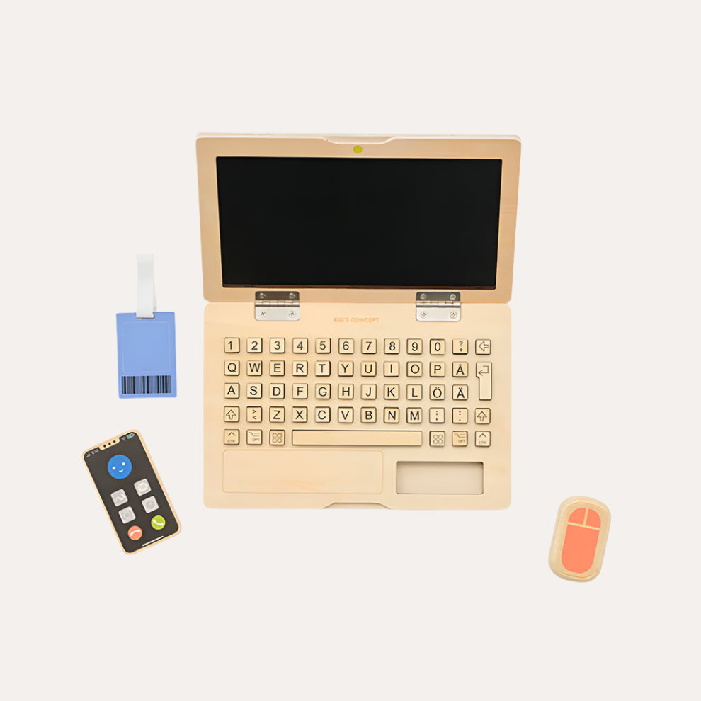 Computer Pc Playset Kid's Concept Computer Play Set | Children's Role Play Toy – PlayFaire