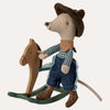 Cowboy Mouse On Rocking Horse, Little Brother