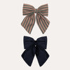 Stripe Agnes Bow Clips
