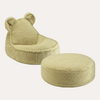 Matcha Bear Beanbag & Ottoman Bundle