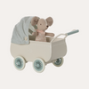 Pram with Baby Mouse - Mint