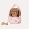 Plush Dog Jackie in Bag