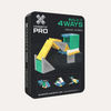 Connetix Pro Build It 4 Ways Vehicles 30-piece magnetic building set in its retail packaging, shown on a clean white background.