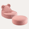 Guava Bear Beanbag & Ottoman Bundle