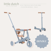 4 in 1 Tricycle + Scooter Bundle - Blue