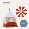 Tent & Play Mat Circus - Red/ Blue