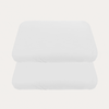 Sebra Jersey Bedding Sheet, 2-Pack - White (70 x 120cm)