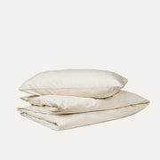 Dear April Mini Check Junior Bedding Set with folded duvet cover and pillowcase