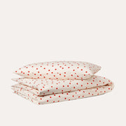 Dear April Little Love Junior Bedding Set with folded duvet cover and pillowcase