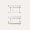 Original low loft bed 128 cm to low bunk bed, white