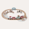 Wooden Christmas Train Track