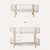 Original Junior Bed to Low Bunk Bed, White/Oak