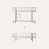 Original Low Loft Bed to Day Bed Conversion Kit, White/Oak