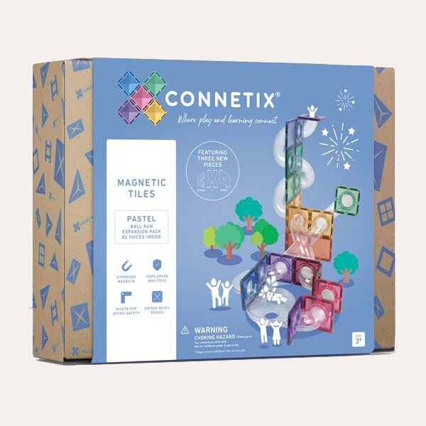 Connetix Tiles Pastel Ball Run Expansion Pack (80 pcs)