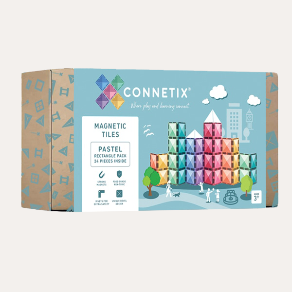Connetix Tiles Pastel Rectangle Pack (24 pcs)
