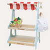 Wooden Market Stall & Fruit Play Food Crate