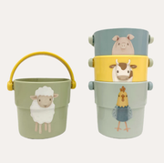 Bath Cup Buckets Set - Little Farm