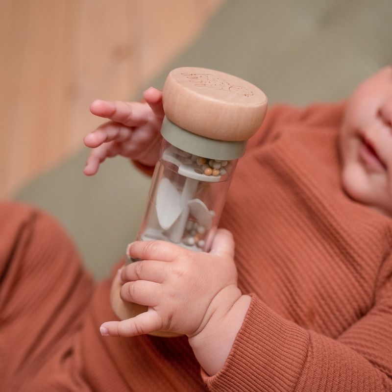 Little Dutch Rain Rattle Sensory Play - Little Farm – PlayFaire