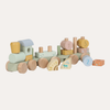 Wooden Block Train FSC - Safari Friends