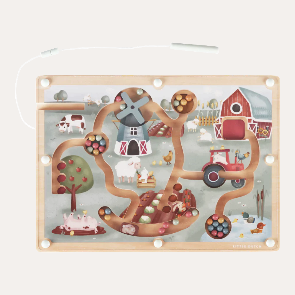 Dutch Labyrinth Little Dutch Magnetic Labyrinth - Little Farm – PlayFaire
