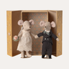 Wedding Mice Couple in Box, Mum and Dad