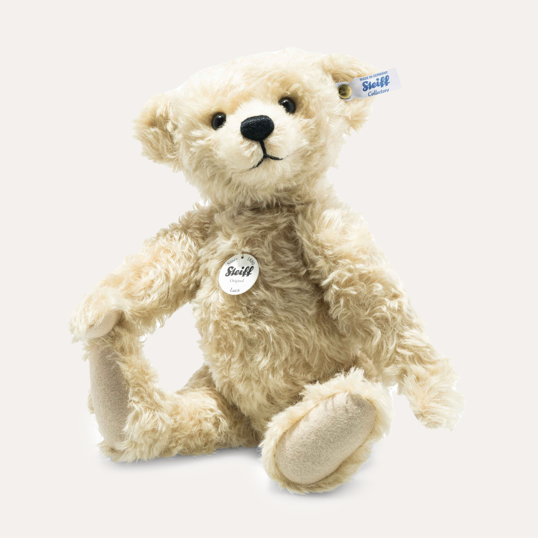 Steiff Licca Teddy Bear ブロンド 35 PlayFaire | Steiff Luca Mohair Teddy Bear in Antique Blond - 35cm