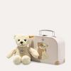 Mila Teddy Bear Beige in suitcase, 21cm