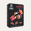 Connetix Pro Build It 4 Ways Creatures toy set in a black metal tin box, featuring colorful geometric magnetic tiles on a clean white background.