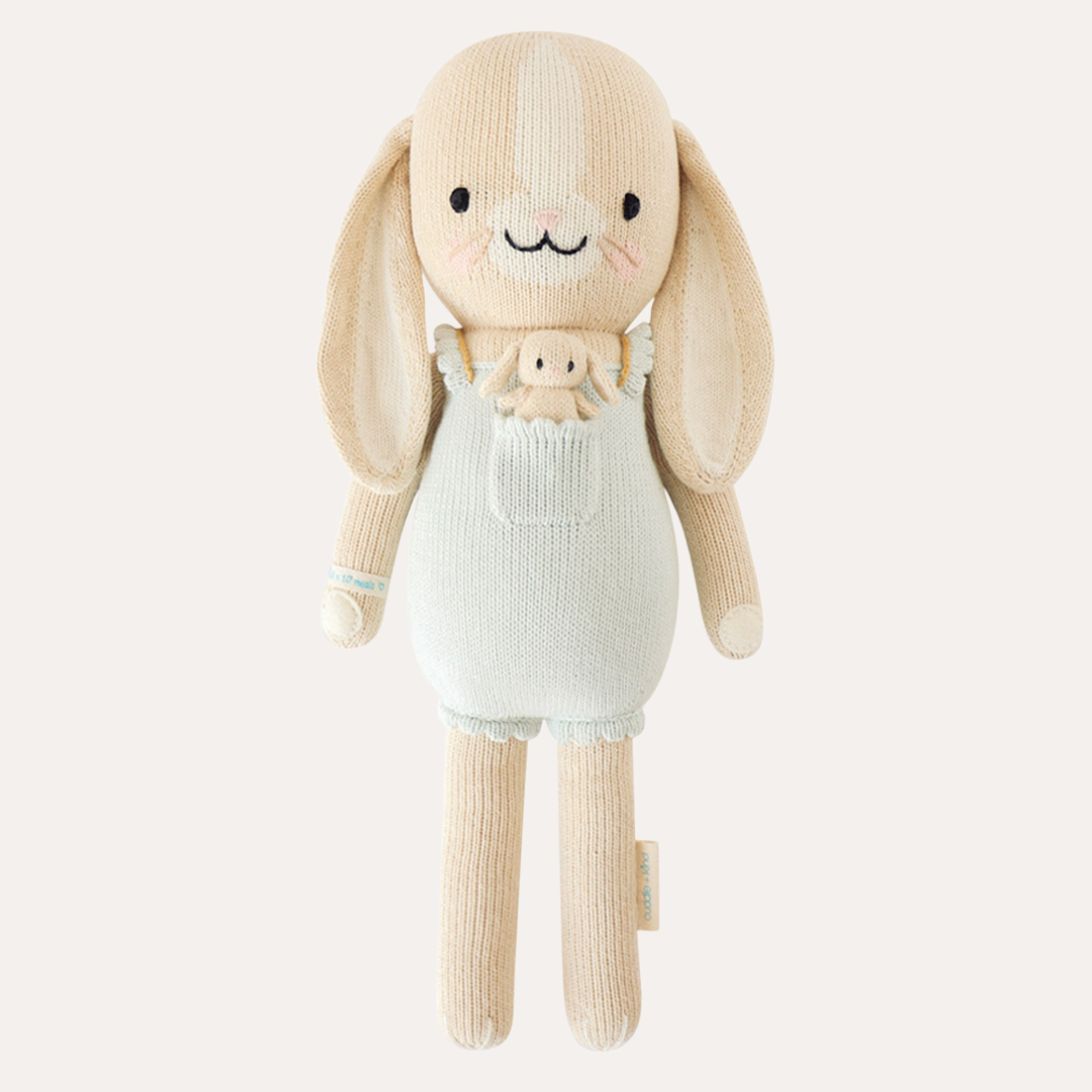 Cuddle+Kind Hand-Knit Animal Doll Bundle - Duck, Bunny, Kitten Set, Fair Trade & Provides 10 Meals Each - View #9