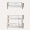 Mini+ Junior Bed to Low Bunk Bed Conversion Kit, White/Oak