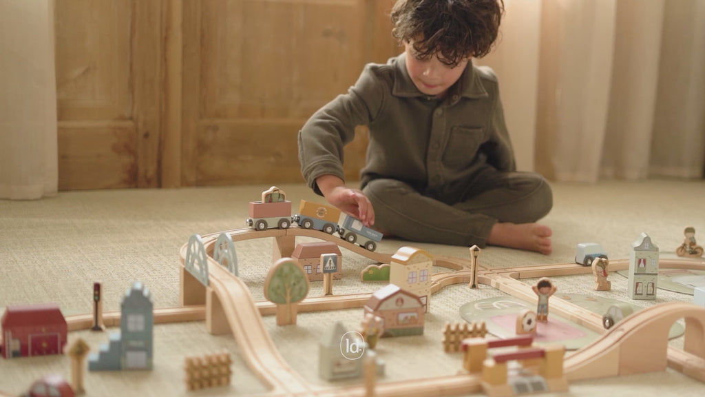 PlayFaire | Little Dutch Train Track Set XL FSC | PlayFaire UK