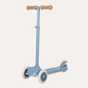 Children's scooter with denim pattern on a white background